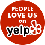 People love us on Yelp badge for West Coast Custom Tint